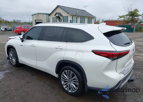 2021 Toyota Highlander Hybrid Platinum from USA, damaged, VIN 5TDEBRCH0MS057890